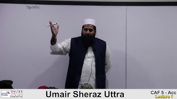CA CAF 01 by Sir Umair Sheraz Lecture # 1