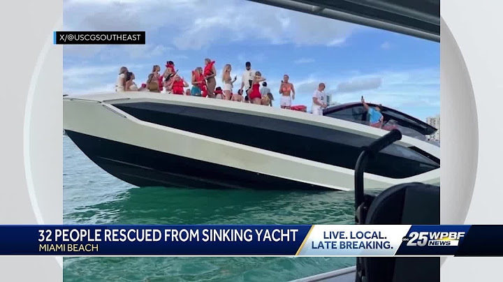 Yacht partially sinks near Monument Island during F1 weekend in Miami