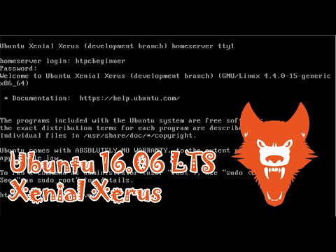 Learn to install Ubuntu 16.04 Xenial Xerus LTS Home Server in 5 min
