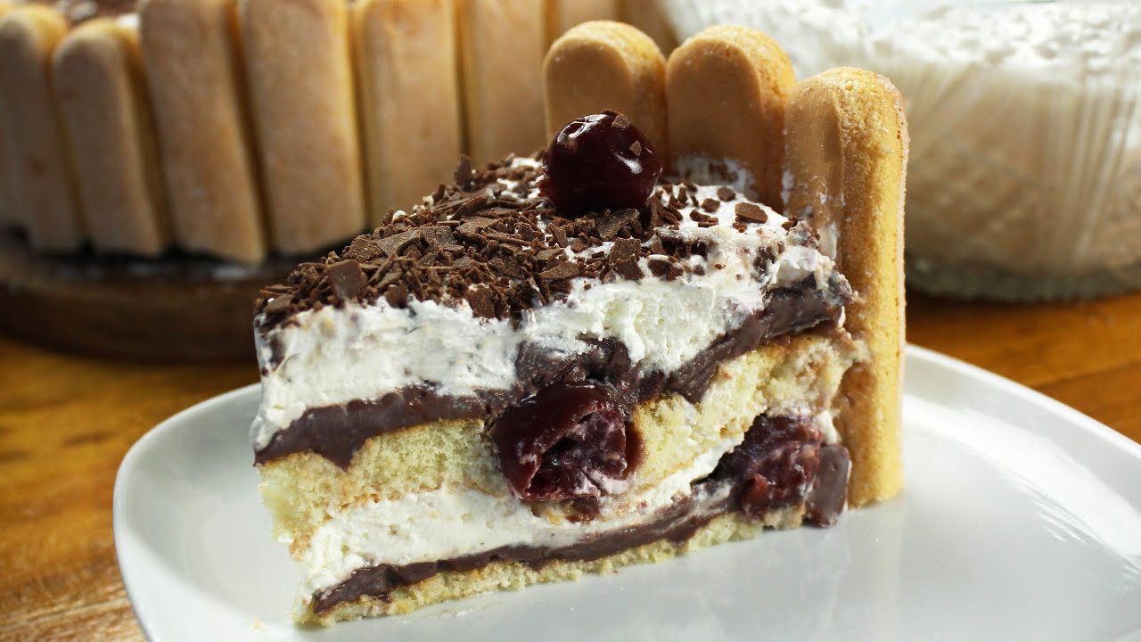 Sütés nélküli Fekete-erdő torta - Recept Videók