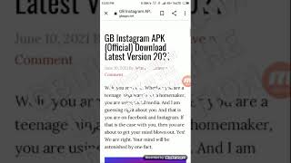 HOW TO DOWNLOAD GBINSTAGRAM LATEST VERSION 2021 ALL FEATURES screenshot 2