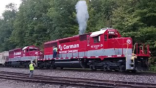 Rj Corman Sd40-2 Startup 8159 & 3478