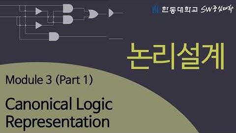 논리설계 3-1 Canonical Logic Representation [HGU SW 중심대, 한동대 SW중심대학 사업단]