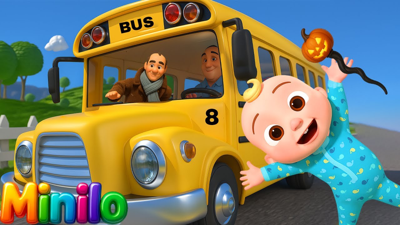 Ремикс «Wheels on the Bus» (версия на Хэллоуин) | Ещё детские стишки
