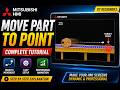 Mitsubishi HMI Object Movement Using Part Move Function