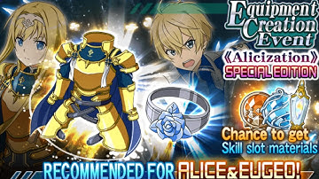 SAO Memory Defrag - Equipment Creation Event - Alicization - Special Edition