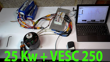 120/100 25kw Freerchobby motor Unboxing and First Run on a VESC 250/100 controller