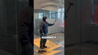 Tempered glass is incredibly strong😨🧐 #facts #science