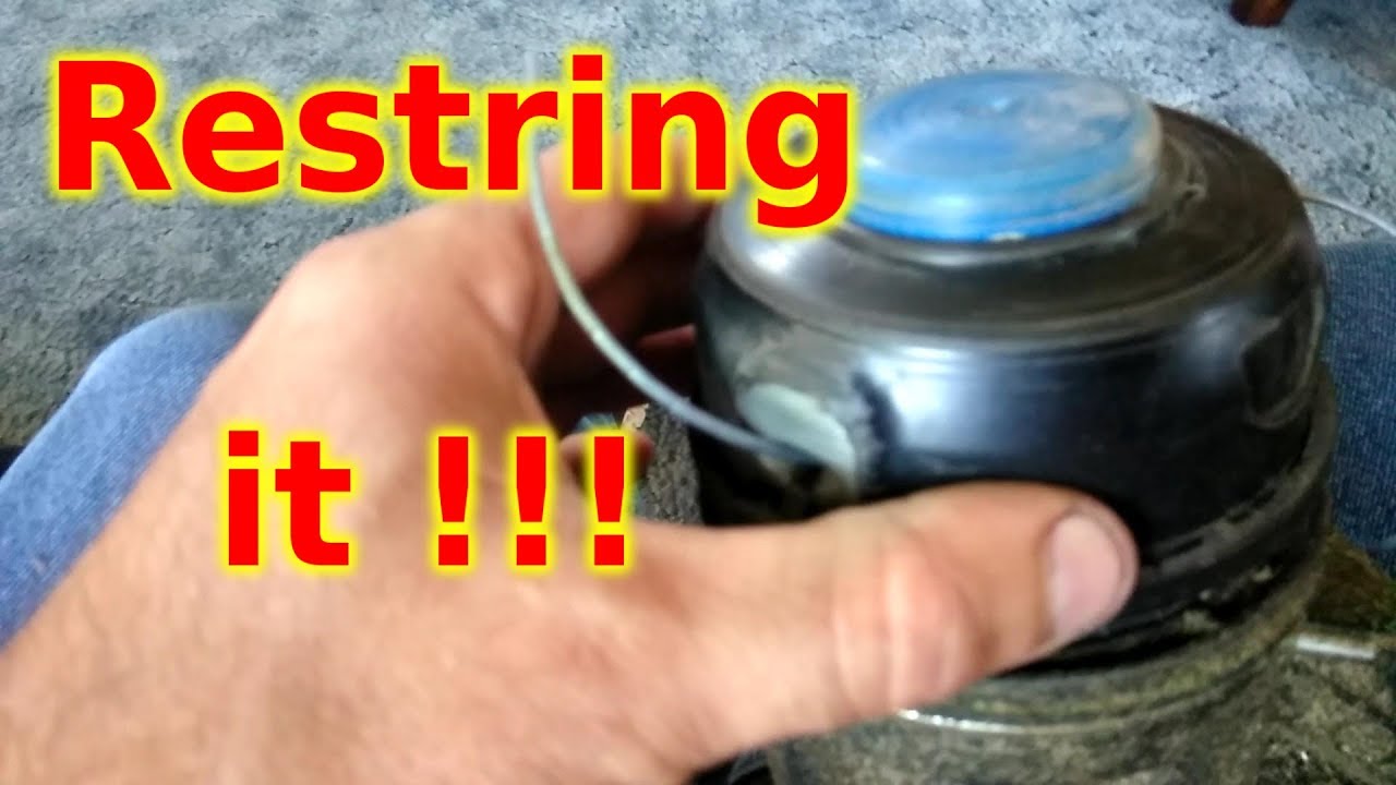 Change or Restring KOBALT 40V electric weed trimmer - YouTube