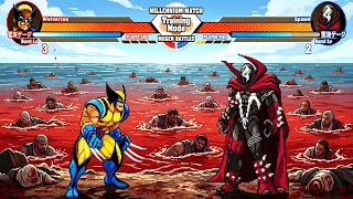 Wolverine |V.S| Spawn | EPIC FIGHT | CROSSOVER | #mugen