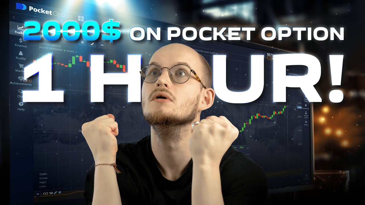 2000$ On Pocket Option, 1 Hour (No Indicators)
