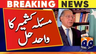 What is the only solution to Kashmir dispute? Munir Akram, Permanent Representative of Pakistan-UN