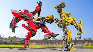 Bumblebee vs Mirage Dino Latest Battle - Transformers One (New Movie) | Paramount Pictures [HD]