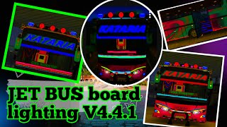 Jet Bus pixel board lighting mod V4.4.1 For bus simulator indonesia #bussimulator #bussidmod
