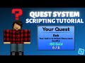 Easy how to make a quest system  roblox studio scripting tutorial