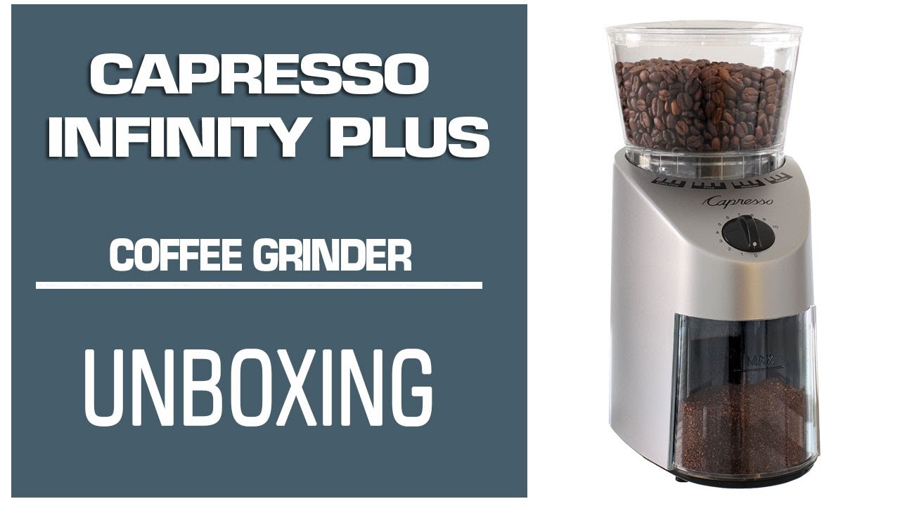 Capresso Infinity 560.01 Conical Burr Coffee Grinder w/ Coffee