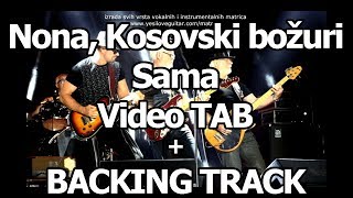 Video thumbnail of "Nona, Kosovski božuri, Sama - YU Grupa - backing track + Video TAB (COVER u opisu)"