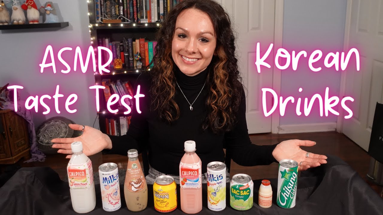 ASMR | Korean Drink Tasting (Whispered)
