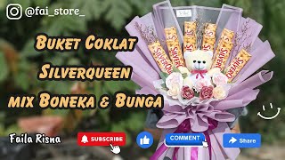 Chocolate Bouquet Tutorial | How to make Chocolate and Flowers Bouquet | Buket Coklat Silverqueen