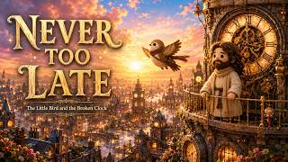 The Little Bird and the Broken Clock | NEVER TOO LATE #Worship  #bible #jesus #motivation #love screenshot 1