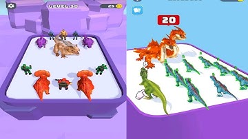 Merge Master: Dinosaur Fusion - Evolutions of all type of Dinosaurs Android ios funny video APK MOD