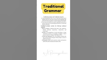 Traditional Grammar| Instant Essay for Exam Success @ARsummaryguidance #shorts #Viral#trending#exam