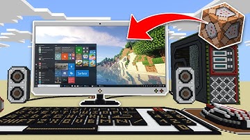 WORKING COMPUTER in MCPE Using COMMAND BLOCKS! Minecraft Pocket Edition