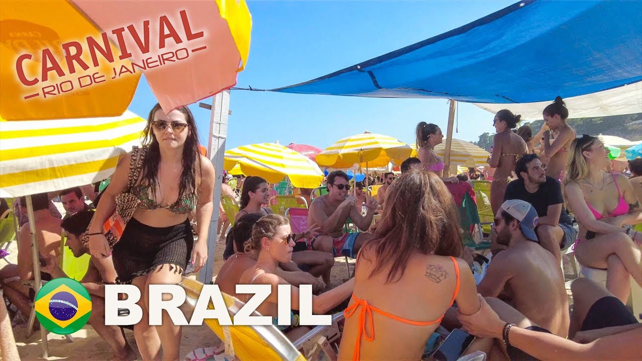 🇧🇷 Rio de Janeiro Carnival 🇧🇷 Leblon Beach Party | The best in the world | Brazil【4K】 2022
