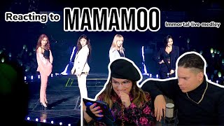 Waleska & Efra react to MAMAMOO IMMORTAL SONGS MEDLEY REACTION😮| FEATURE FRIDAY✌