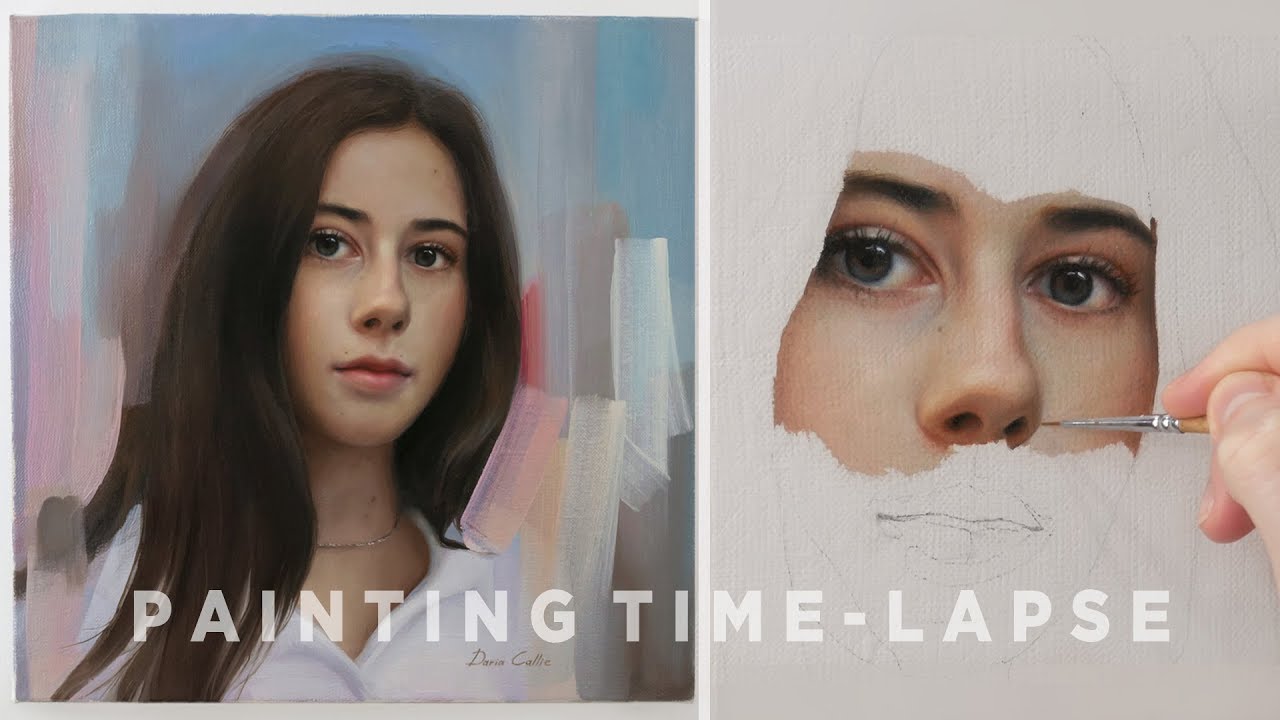 PORTRAIT PAINTING TIME-LAPSE || “Giorgia” Oil on canvas