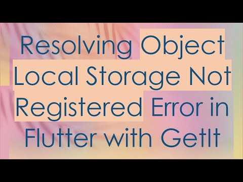 Resolving Object Local