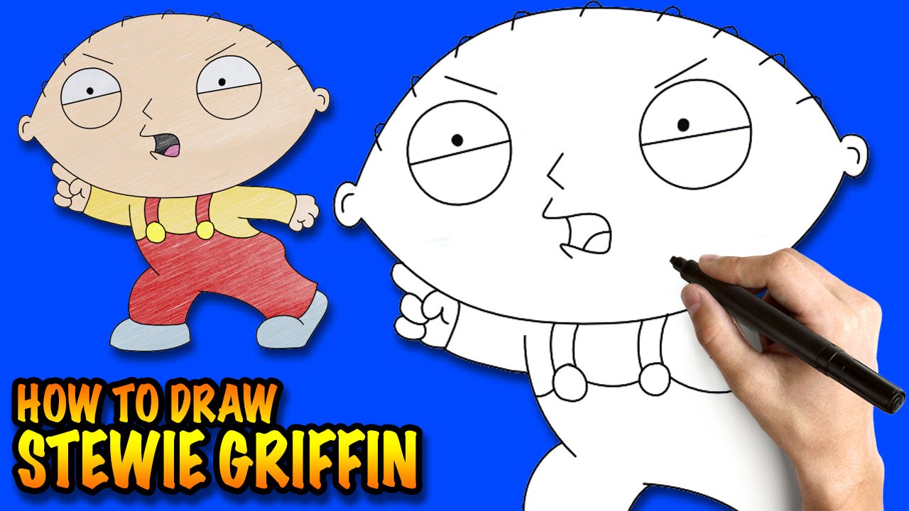 stewie griffin family guy drawing