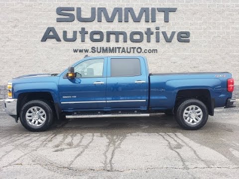 2019-chevrolet-silverado-3500-ocean-blue-diesel-walk-around-review-sold!-10373-like-new-summitauto