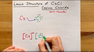 Lewis Structure of CsCl, caesium chloride