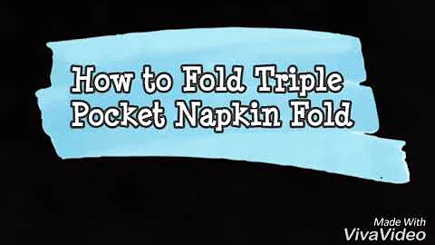 TRIPLE POCKET NAPKIN FOLD - SARMIENTO 2018