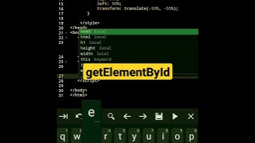 getElementById | javascript tutorial #shorts #html #javascript
