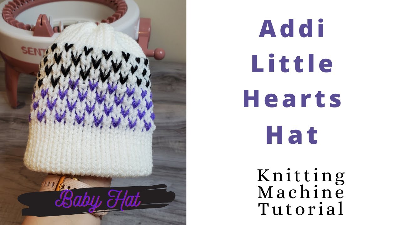 Fair Isle Baby Hat Machine Knit Tutorial