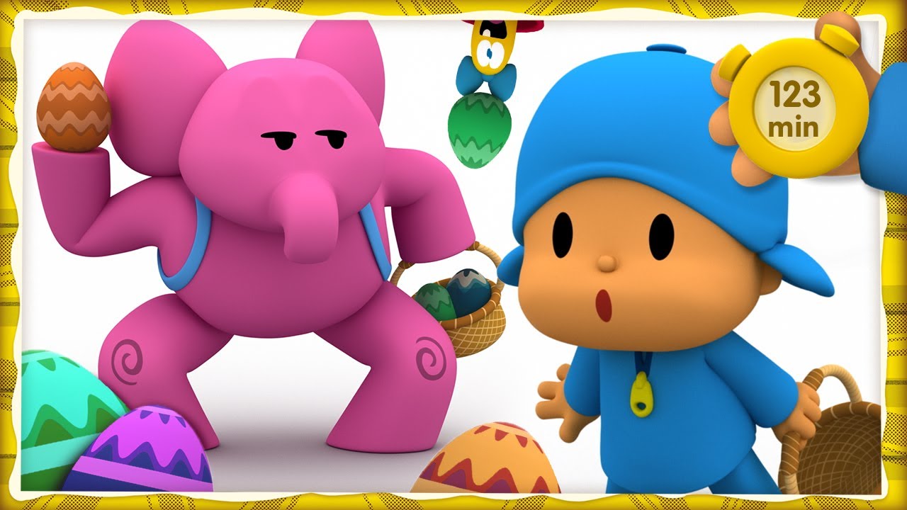 🍰 POCOYO em PORTUGUÊS do BRASIL - Fazendo um bolo de aniversário [124 min] DESENHOS  ANIMADOS 