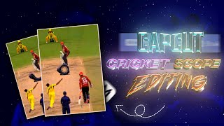 ...How To Edit Cricket Scope video  In  ... Capcut...!!