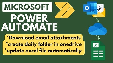 Power Automate: Download email attachment to onedrive, create new folder, update Excel File