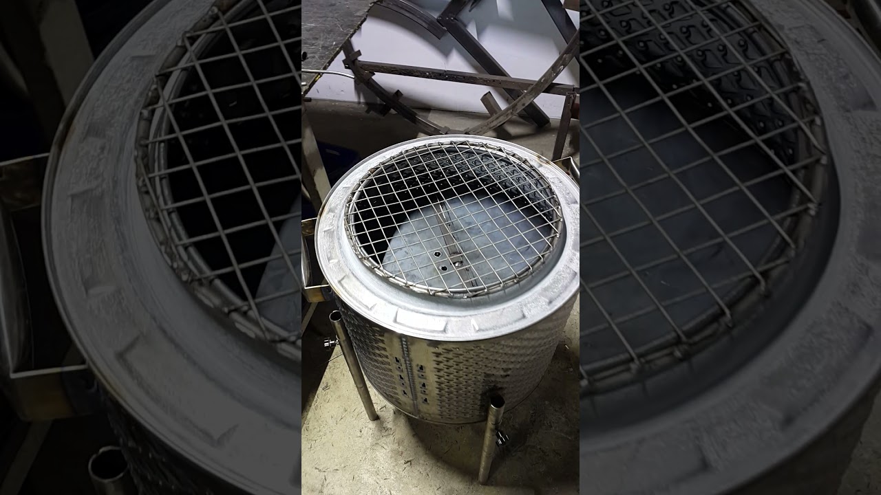 çamaşır makina kazanından .from the barbecue #DIY