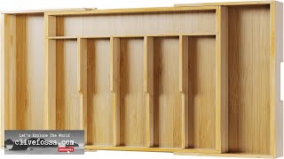 Kitsure X Large Thickened Silverware Organizer Expandable Bamboo Kitchen Drawer Organizer Review