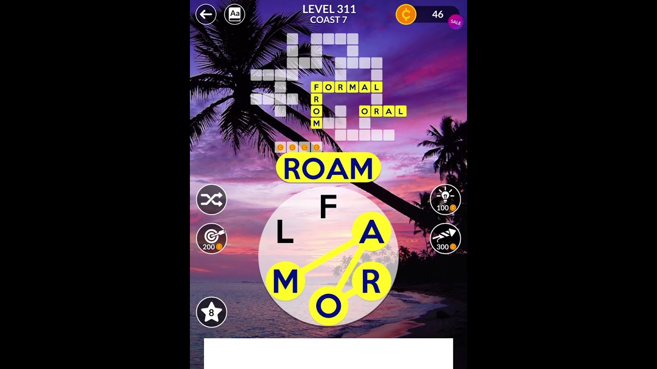 Wordscapes Level 311 Coast 7