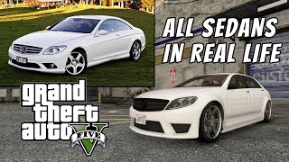 GTA V Cars in Real Life | All Sedans