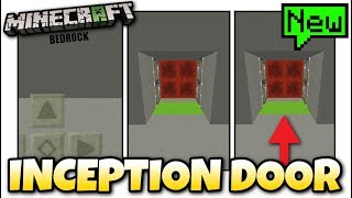 Minecraft Secret Inception Door Tutorial Mcpe Xbox
