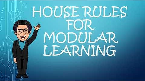 MODULAR DISTANCE LEARNING SIMPLE RULES