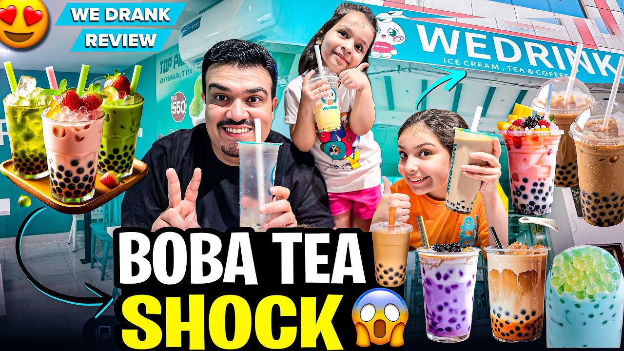 We Tried WE Drink’s Boba Tea in Lahore: Shocking Truth Awaits! 🧋🤯 - YouTube