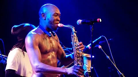 Seun Kuti & Egypt 80 perform at celebrate Brooklyn, Lena Horne Bandshell Prospect Park NYC 07/13/24