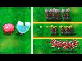 Plants Vs. Zombies :Mutation Magnet-shroom VS Dr.zomboss VS All zombie - HARD MODE MOD Funny moments