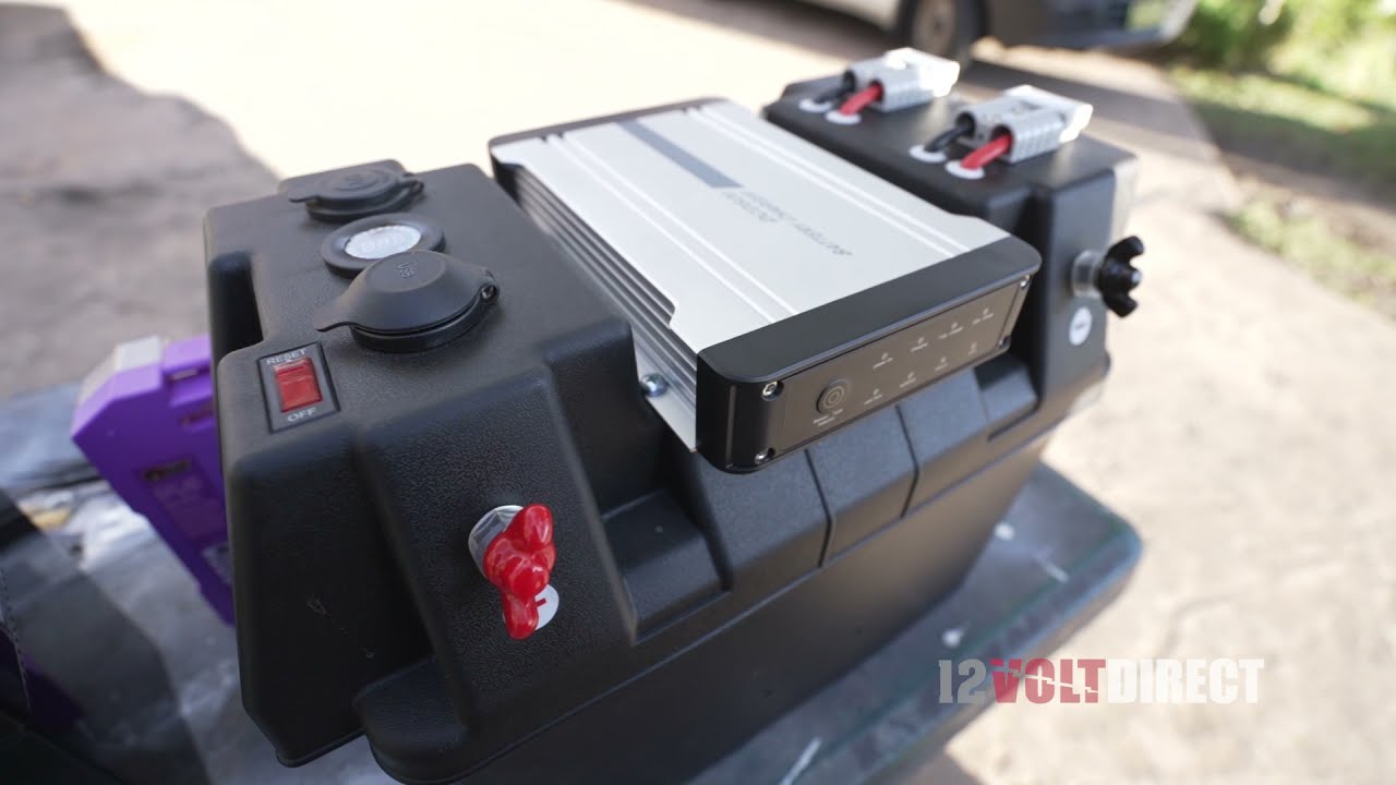 Plug & Play Portable Dual Battery Box Powerstation Kit w/ intergrated